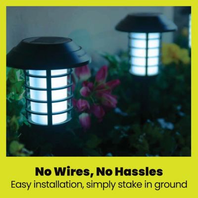 Image showing 7 th Bell & Howell 21-Lumen Solar Outdoor Pathway Lights, Waterproof, Wireless with Remote, 4-Pack