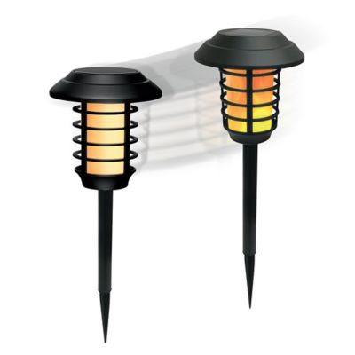 Image showing  21-Lumen Solar-Powered Landscape Path Lights, 2 Modes, Warm Bright Light, 4-Pack