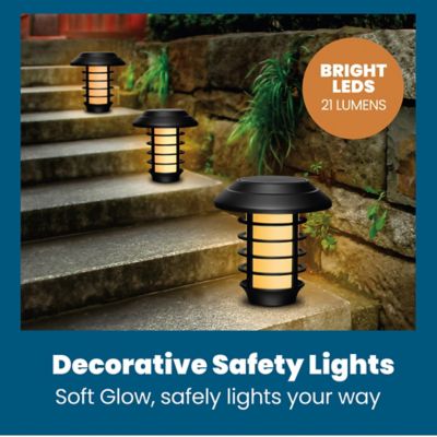 Image showing  21-Lumen Solar-Powered Landscape Path Lights, 2 Modes, Warm Bright Light, 4-Pack