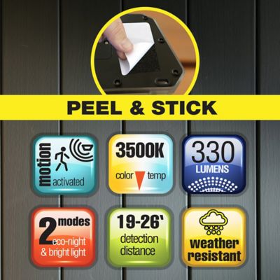 Image showing  330-Lumen Motion Sensor Solar Bionic Wall Light, 2 Modes, Warm Light