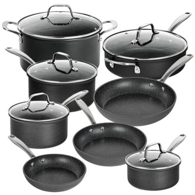 Granitestone Pro Hard Anodized 13 Piece Nonstick Cookware Set with Utensils