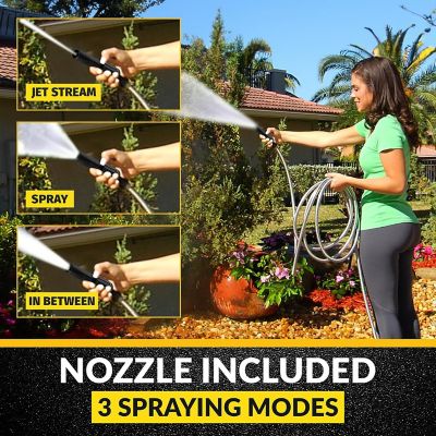 Image showing 5 th Bionic Steel 5/8 in. x 100 ft. Lightweight Kink-Free Stainless Steel Garden Hose