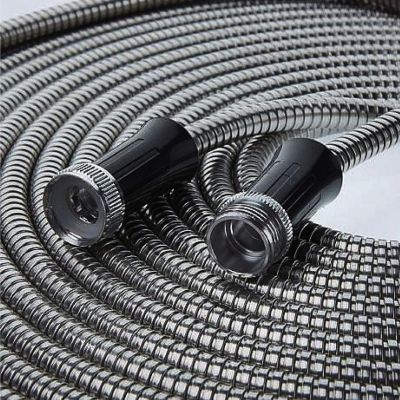 Image showing 7 th Bionic Steel 5/8 in. x 100 ft. Lightweight Kink-Free Stainless Steel Garden Hose