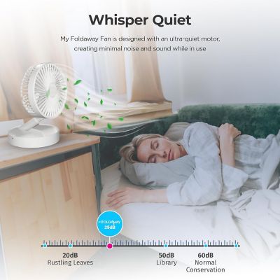 Image showing  40 in. My Foldaway Rechargeable Fan, Foldable and Portable, 81 CFM