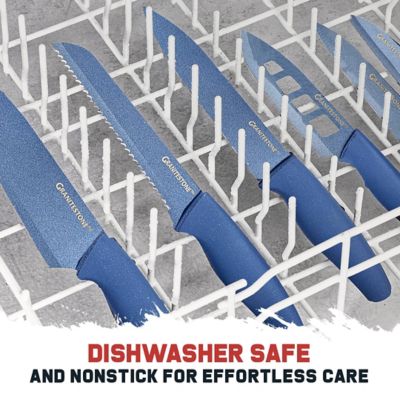 Image showing  Nutri Blade Stainless Steel Knives Cooking Knife Set in Blue, 6 pc.