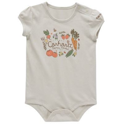 Carhartt Baby Girls' Farmers Market Short-Sleeve Bodysuit