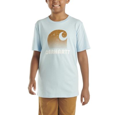 Carhartt Boys' Logo Crew Neck Short-Sleeve T-Shirt