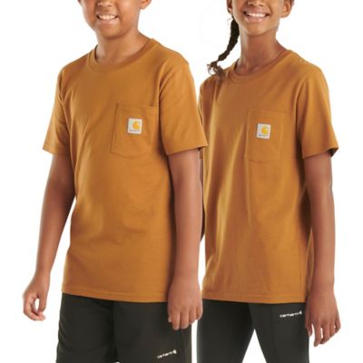 Image showing 0 th Carhartt Boys' Crew Neck Short-Sleeve Pocket T-Shirt