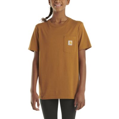 Image showing 3 th Carhartt Boys' Crew Neck Short-Sleeve Pocket T-Shirt
