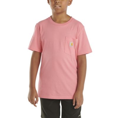 Image showing 1 th Carhartt Boys' Crew Neck Short-Sleeve Pocket T-Shirt