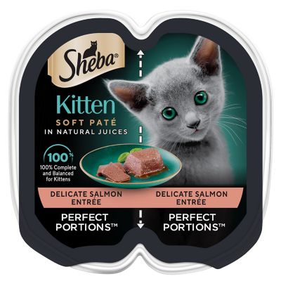 Sheba Perfect Portions Kitten Pate Wet Cat Food, 2.65 oz. Trays, 24 ct.