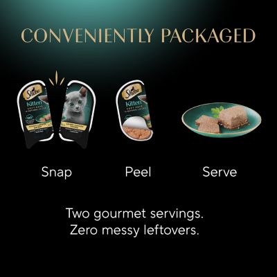 Image showing 7 th Sheba Perfect Portions Wet Kitten Food Pate Chicken Entree, Single 2.64 oz