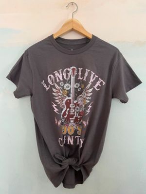 Image showing  Women's Long Live 90s Country Graphic T-Shirt