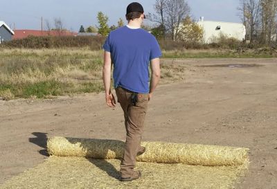 Image showing  6 ft. x 100 ft. Straw Blanket