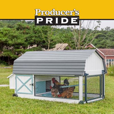 Image showing  Farmhouse Tractor Chicken Coop, 6 Bird Capacity