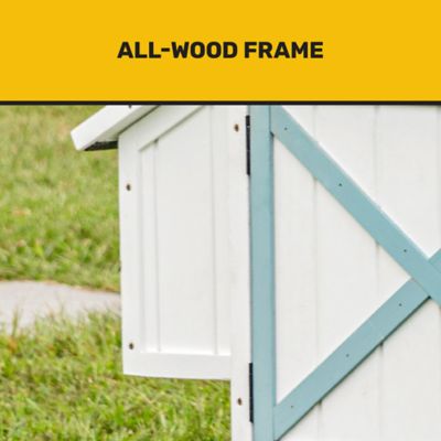 Image showing  Farmhouse Tractor Chicken Coop, 6 Bird Capacity