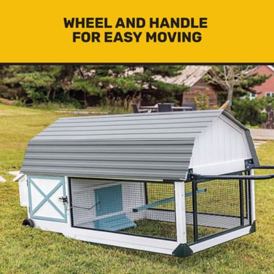 Image showing  Farmhouse Tractor Chicken Coop, 6 Bird Capacity