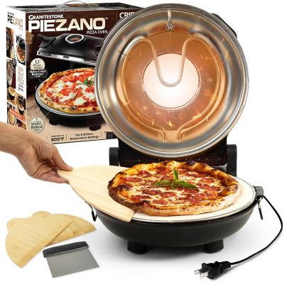 Granitestone Piezano Indoor/Outdoor Electric Pizza Oven ,Black