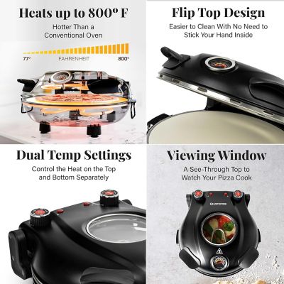 Image showing  Piezano Electric Indoor Pizza Oven with 12 in. Ceramic Stone