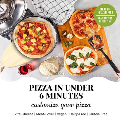 Image showing  Piezano Electric Indoor Pizza Oven with 12 in. Ceramic Stone