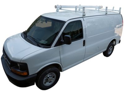 Image showing  600 lb. Capacity Van Ladder Rack Set, 2 Bars And 2 Clamps