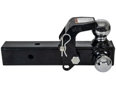 Image showing 7 th Buyers Products 2-1/2 in. Receiver Tri-Ball Hitch with Pintle Hook and Chrome Towing Balls, 6,000/10,000/14,000 lb. Capacity