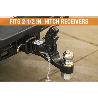 Image showing 9 th Buyers Products 2-1/2 in. Receiver-Mounted Combination Hitch with 2-5/16 in. Ball, 12-Ton Capacity