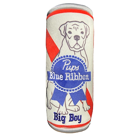 Huxley & Kent Dog Toy Power Plush PUPS BLUE RIBBON-LG