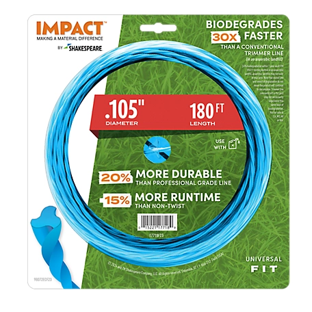 Shakespeare Impact 0.105 in. x 180 ft. Trimmer Line