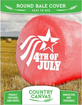 Wohali Holiday Bale Cover, Red, 4th of July