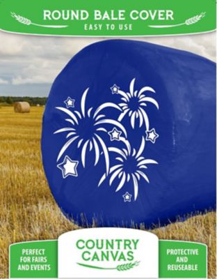 Wohali Holiday Bale Cover, Fireworks