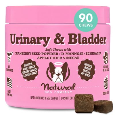 Natural Dog Company Urinary and Bladder Chewable Supplement for Dogs, 90 ct.