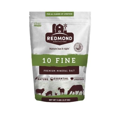 Redmond 10 Fine Premium Mineral Salt Cattle Feed, 5 lb.