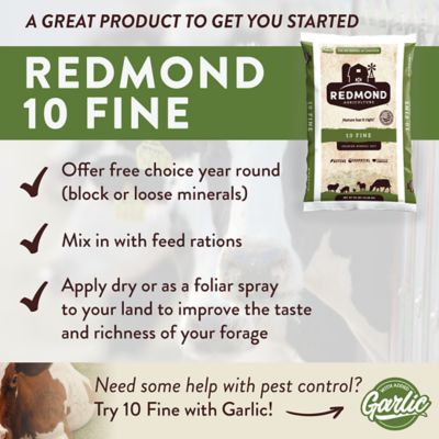 Image showing  10 Fine Premium Mineral Salt Cattle Feed, 5 lb.