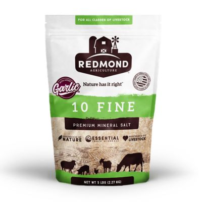 Redmond 10 Fine Pest Control Cattle Supplements with Garlic, 5 lb. Bag