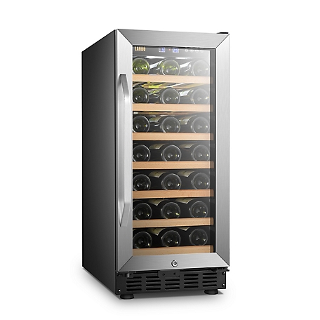 Lanbo Single Zone (Built In or Freestanding) Compressor Wine Cooler, 31 Bottle Capacity
