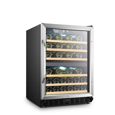 Lanbo Dual Zone (Built In or Freestanding) Compressor Wine Cooler, 44 Bottle Capacity