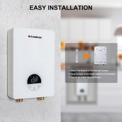 Image showing  6kW 1.8 GPM Electric Tankless Instant Water Heater, 240V, White