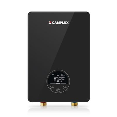 Camplux Instant Electric Tankless Water Heater 1.8 GPM 6kW 240V, Black