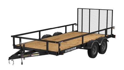 Image showing  6.8 ft. x 15 ft. Tandem Axle Utility Trailer, 5,500 lb. Max Capacity