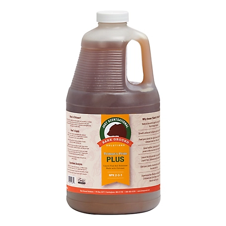 Just Scentsational Liquid Fish Fertilizer with Brown Algae Extract and Chitosan by Bare Ground, 0.5 gal.