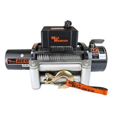 Mile Marker Sec15 Truck/SUV Winch 15,000 lb. Capacity with Strap