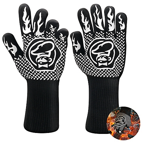 Commercial CHEF BBQ Grilling Gloves - High Heat Resistant Oven Mitts
