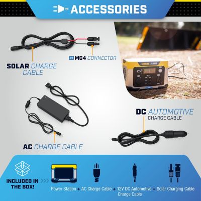 Image showing  600/300-Watt Lithium-Ion Solar Generator Portable Power Station Backup Battery, 285Wh