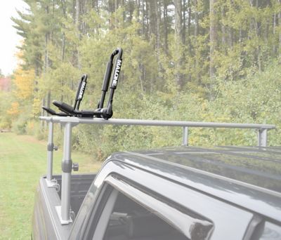 Image showing  Tradesport 72 in. Aluminum + 2 Sets FoldAway-J Steel 75lb Capacity each - Truck Kayak Rack Bundle - MPG925