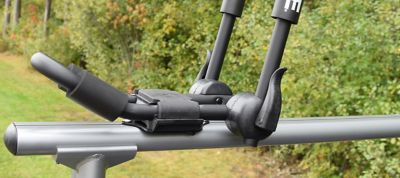 Image showing  Tradesport 72 in. Aluminum + 2 Sets FoldAway-J Steel 75lb Capacity each - Truck Kayak Rack Bundle - MPG925