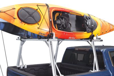 Image showing  Tradesport 72 in. Aluminum + 2 Sets FoldAway-J Steel 75 lb. Capacity Each, Truck Kayak Rack Bundle, MPG925