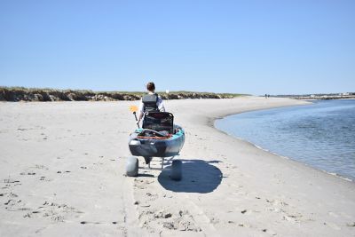Image showing  250 lb. Capacity Traverse HD-S Bunk Canoe/Kayak Cart with Beach Wheels
