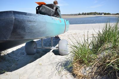 Image showing  250 lb. Capacity Traverse HD-S Bunk Canoe/Kayak Cart with Beach Wheels