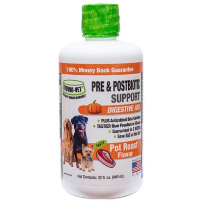 Liquid-Vet K9 Pre & PostBiotic Support Pot Roast Flavor Formula for Dogs, 32 oz.
